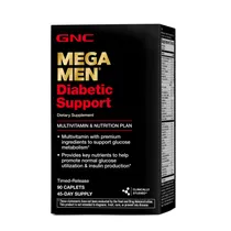 GNC Mega Men Suporte para Diabéticos Multivitamínico 90 Cápsulas