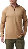 Camiseta 5.11 Tactical Stratos 1/4 Zip 72235-120 Coyote - Masculina