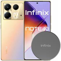 Smartphone Infinix Note 40 NFC Dual Sim de 256GB /8GB Ram de 6.78" 108 + 2 + 2MP/32MP - Gold + Carregador Wireless