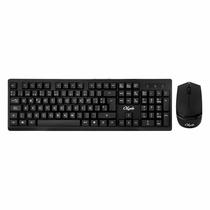 Kit Teclado e Mouse Krab KBKTM15 Sem Fio Espanhol - Preto