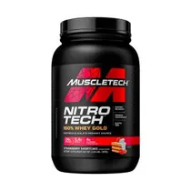 Nitrotech 100% Whey Gold 2L 1KG Strawberry Shortcake