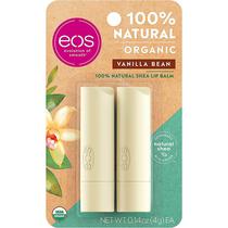 Balsamo Labial Eos Organic Vanilla Bean - 2 Unidades