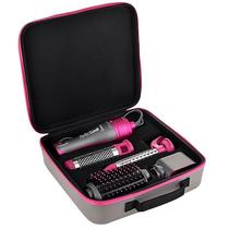 Kit Escova Secadora Quanta QTKCS7000 4 Em 1 Perfectlook de 1100W/127V - Cinza/Rosa