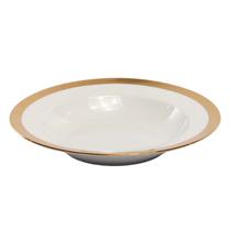 Plato de Porcelana Linea Dorado 8,5 Pulgada