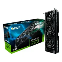 Placa de Vídeo RTX5070 12GB Palit Infinity 3 NE75070019K9-GB NE75070019K9-GB 2050S / GDDR7