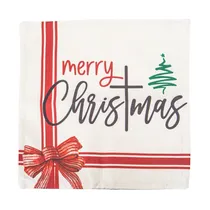 Capa de Travesseiro Natalina 43X43CM "Feliz Natal"