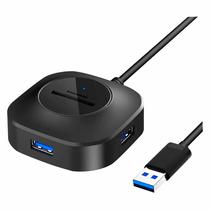 Adaptador Hub HDL H-25 USB3.0 + Leitor de Cartao SD/TF- Preto