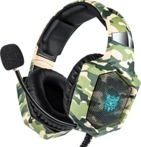 Fone Gamer Onikuma K8 Hadset com Fio - Camuflado Verde