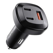 Cargador p/Auto Acefast B3 66W USB-C+A Negro