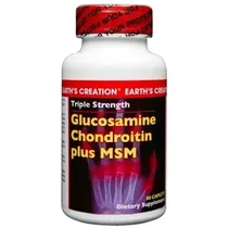 Earth’s Creation Glucosamine Chondroitin Plus MSM 60 Cápsulas