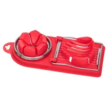 Cortador de Ovos Dupla Função - Vermelho