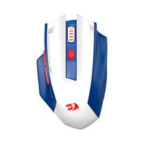 Mouse Sem Fio Redragon M994WBR Woki 26000DPI Ajustavel/6 Botoes - Branco/Azul