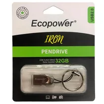 Pendrive Ecopower Iron 32GB - Cinza