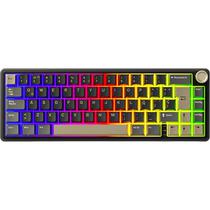 Teclado Mecanico Royal Kludge R65 65% RGB USB-C Switch Brown - Phantom (Espanhol)