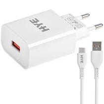 Carregador Hye HYEC77C USB de 22.5 Watts + Cabo USB-C