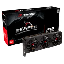 Placa de Vídeo RX9070XT 16GB Reaper Power Color AMD Radeon RX9070XT 16G-A GDDR6