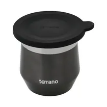 Matero Terrano Flap 170ML Negro Metalizado