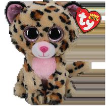 TY Peluches TY Beanie Boos Livvie Leopardo Cafe Tela Poliester 3 Anos+ Multicolor