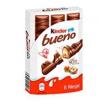 Chocolate Kinder Bueno Ao Leite com 6 Unidades Caixa 129G