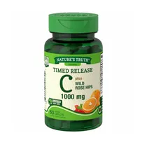 Vitamina Nature´s Truh Time Release Vitamin C 1000 MG Plus Wild Rose Hips 60 Cápsulas