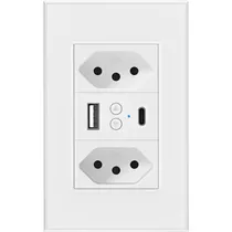 Tomada de Parede Inteligente Moes WK-KX-BR2-1A1C 2 Gang 5000 W - Branco