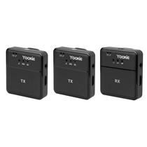 Microfone Yookie YM07 - Sem Fio - para Celular Lightning - Preto