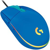 Mouse Gaming Logitech G203 USB Ate 8.000 Dpi com Backlight RGB - Azul