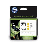 Cartucho HP 712 (3ED79A) Amarelo 29ML T250 3-Pack