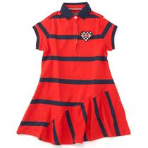 Vestido Tommy Hilfiger Infantil Feminina KG0KG03484-610 12 - Vermelho