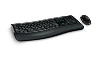 Teclado com Mouse Microsoft Comfort 5050 Wireless Espanhol - Preto PP4-00004