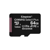 Cartão de Memória Micro SD Kingston Canvas Select Plus Micro SDXC 64GB 100 MB/s - SDCS2/64GB
