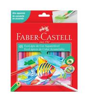 Faber Castell Lapiz Acuarela Caja Carton 48 Colores Rojo