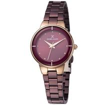 Relogio Analogico Daniel Klein Premium DK11889-5 Feminino, Metal - Roxo e Rosa Ouro