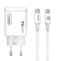 Carregador Yookie K19 - 20W - Tipo C - Bivolt - Branco