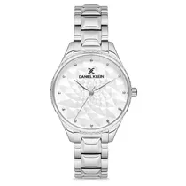 Relógio Analógico Feminino Daniel Klein DK.1.12684-1 Premium Ladies / Pulseira de Aço Inoxidável - Prata