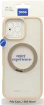 Case Joog para iPhone 16 Pro Max Pala/360 Stand Transparent/Gold