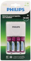 Carregador Pilha Philips SCB-2445NB/97 AA/AAA