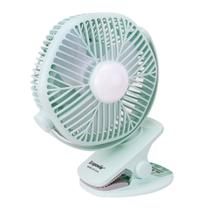 Ventilador Ecopower EP-V010 3VEL/3PAS/Recargable/Bivolt -Verde