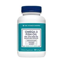 Omega 3 Fish Oil 1000MG The Vitamin Shoppe 60 Softgels