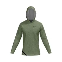 Remera de Pesca Con Capucha Sunflex Sport Raglan DRY-Fit Verde Oliva