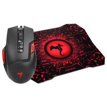 Mouse Gamer Kolke KGK-475 Fury USB / RGB - Preto / Vermelho + Mousepad