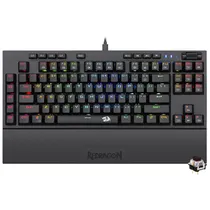 Teclado Gamer Mecanico Redragon K588RGB Broadsword USB / RGB / Brown / Ingles - Preto