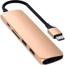 Satechi Hub ST-SCMA2G USB-C Slim Multiport V2 Metal Gold