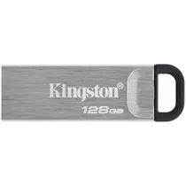 Pen Drive de 128GB Kingston Datatraveler Kyson DTKN USB 3.2 - Prata