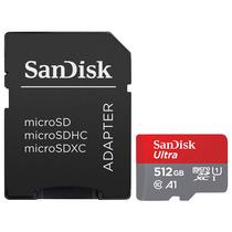 Cartao de Memoria Micro SD Sandisk 512GB Ultra Class 10 A1 U1 FHD - SDSQUAC-512G-GN6MA