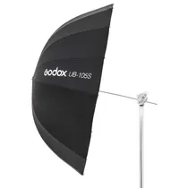 Sombrinha de Estúdio Fotográfico Godox UB-105S - Preto/Prata 105CM