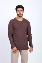 Remera Austin Club Manga Larga Marron