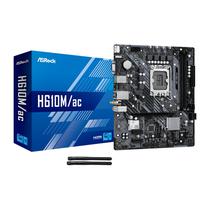 Placa Mãe 1700 Asrock H610M/ Ac DDR4/ HDMI/ DP/ Wifi