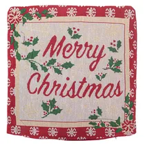 Capa de Almofada de Natal 43X43CM Estampa de Bastões de Doce
