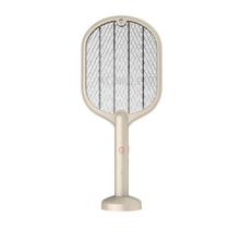 Mata Insetos Eletrico Recarregavel 2 Em 1 Swatter WP-07 com LED USB 2W - Branco